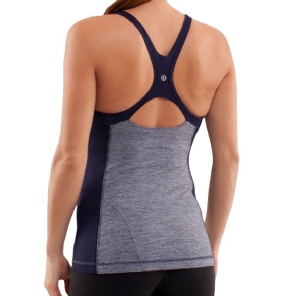 Lululemon Racerback Tank Blue and Gray Flattering - Picture 8 of 8